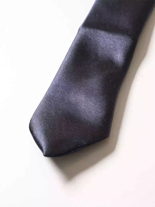 Kids Tie with Elastic Band Navy Blue