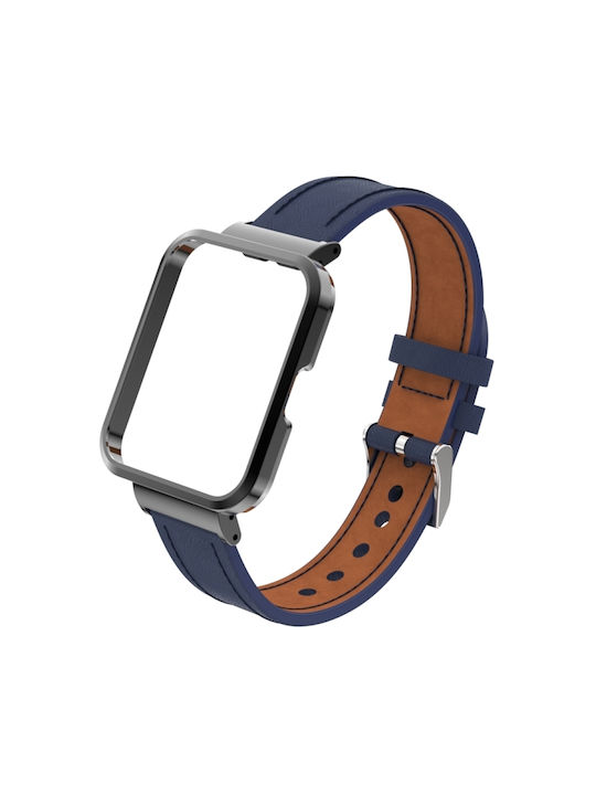 Curea Piele Albastru marin (Mi Watch Lite)