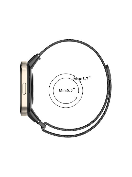 Λουράκι Ανοξείδωτο Ατσάλι Ασημί (Redmi Watch 3)
