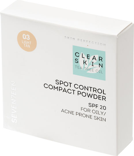 Seventeen Skin Tea Tree Oil Spot Control Compact Powder SPF20 Πούδρα No.3 SPF20 10gr
