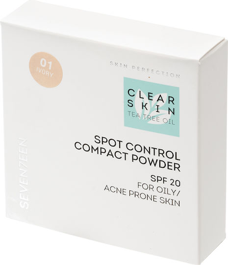 Seventeen Skin Tea Tree Oil Spot Control Compact Powder SPF20 Пудра No.1 SPF20 10гр