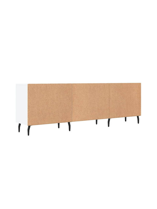 TV-Möbel Hölzernes Weiß L150xB30xH50cm