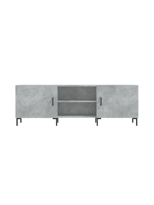 vidaXL TV-Ständer Grau M150xP30xH50cm