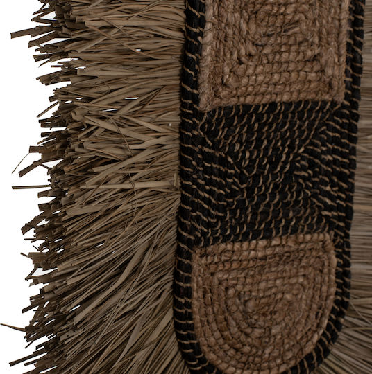 HomeMarkt Wanddekoration Braun aus Korbweide Material 46x8x68cm
