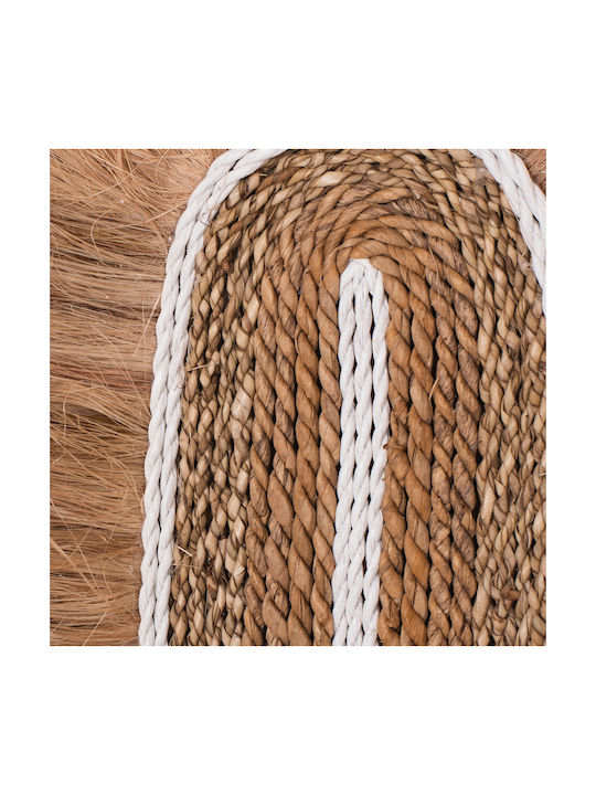 HomeMarkt Wanddekoration Braun aus Korbweide Material 32x8x58cm