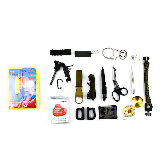 Survival Tools Kit Survival Case with Whistle