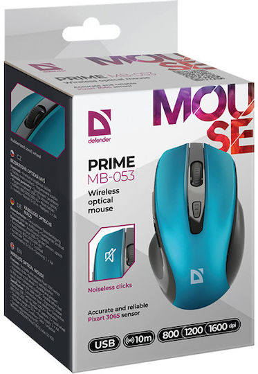 Defender Prime MB-053 Ασύρματο Ποντίκι Τιρκουάζ