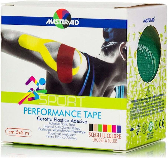 Master Aid Performance Tape Kinesiology Tape 5cm x 5m Green
