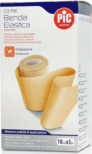 PiC Solution Co Fix Elastic Cohesive Bandage 10cm x 5m Beige