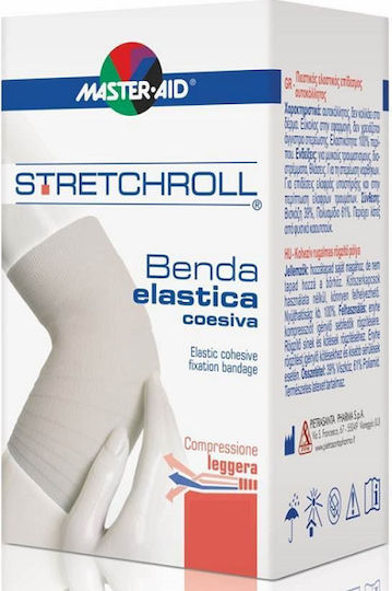 Master Aid Stretchroll Ελαστικός Αυτοσυγκρατούμενος Επίδεσμος 6cm x 4m