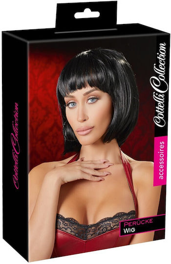 Wigged Love Mia Straight Bob Парика Черна