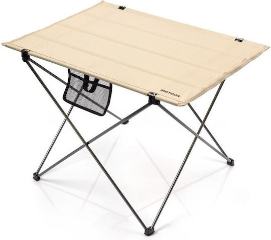 Meteor Aluminum Foldable Table for Camping Beige