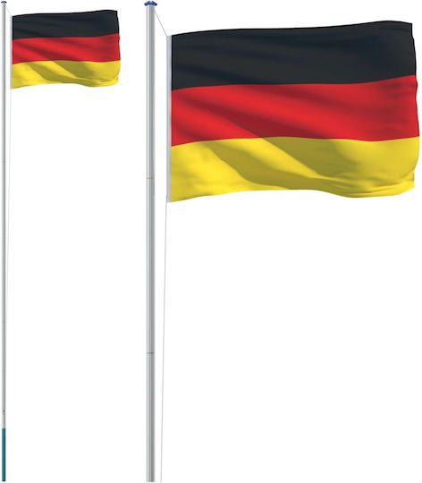 Flagge von Deutschland Polyester mit einem Einsatz 6,23 m. aus Aluminium