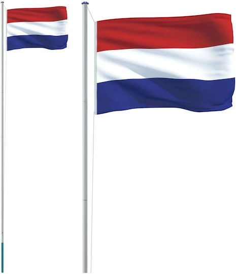 Flagge der Niederlande Polyester mit einem Einsatz 6,23 m. aus Aluminium