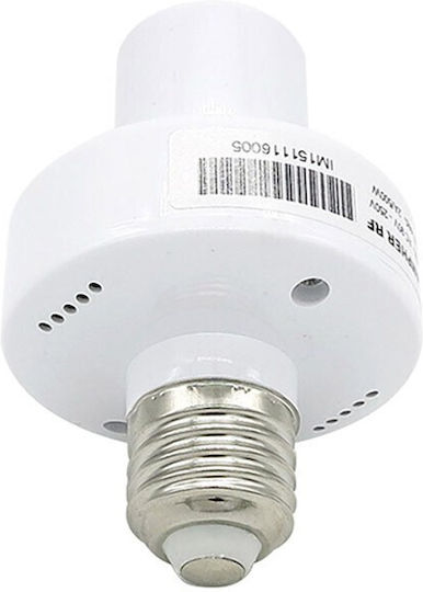 Power Socket with Socket E27 in White color 12375-00500AKE