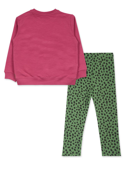 Tuc Tuc Kids Set with Leggings Winter 2pcs Fuchsia