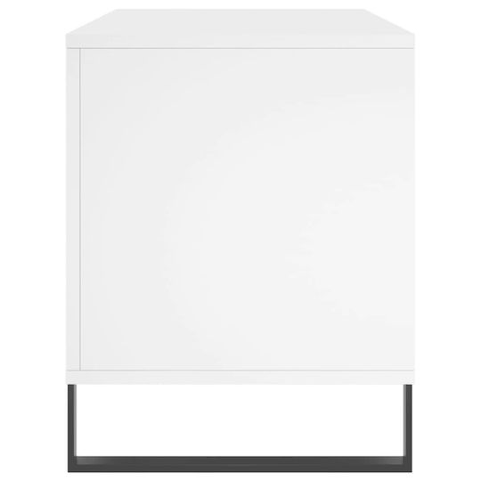 vidaXL Мебел за Hi-Fi Бял 38x100x48см