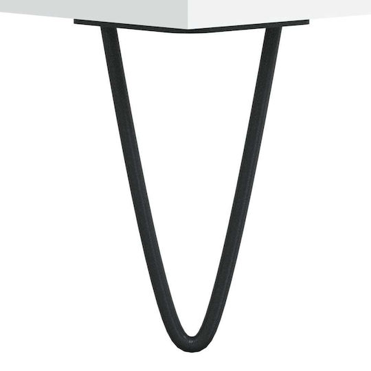 vidaXL Мебел за Hi-Fi Бял 38x100x48см