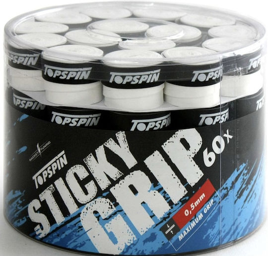 Topspin Overgrip Λευκά 60τμχ