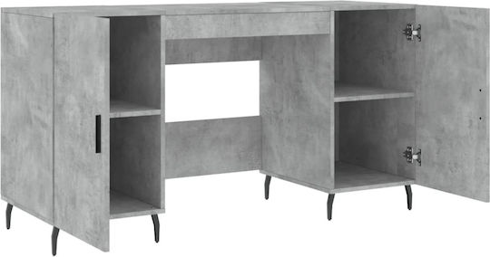 Birou Lemn Gri 140x50x75cm