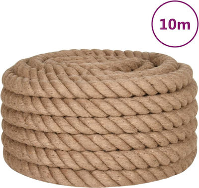 vidaXL Σχοινί Verdreht 30mm 10m Jute 6kg