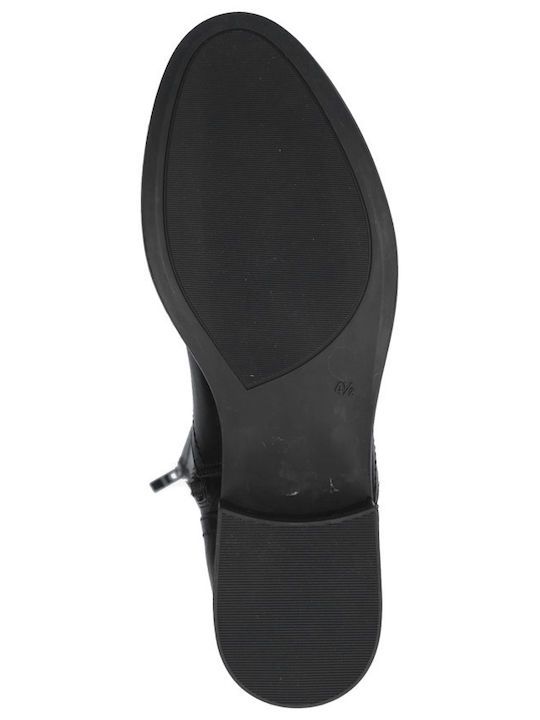 Leder Damenstiefel Schwarz