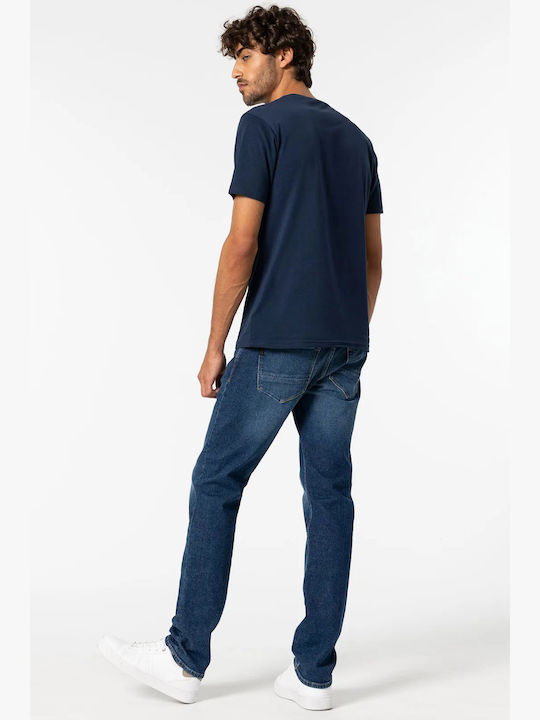 Men's Jeans Pants with Regular Straight Fit Blue