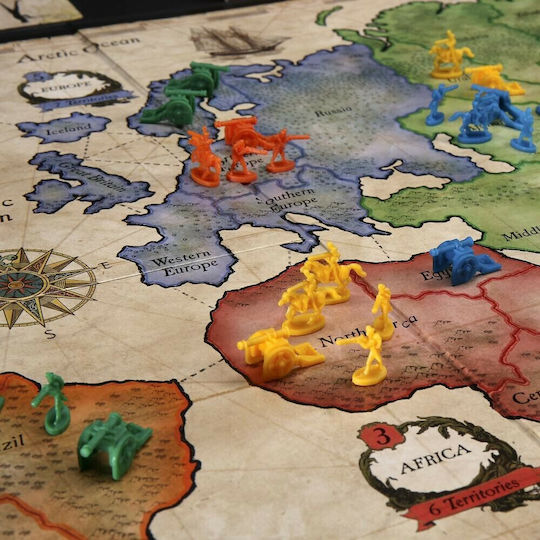 Board Game Risk Παιχνίδι Στρατηγικής for 2-5 Players 10+ Years Old Hasbro