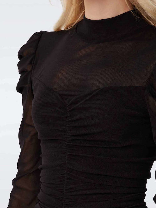 Rochie de Seara Mini Negru DVFDL3Q009Black-R1400