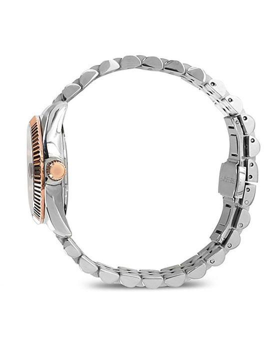 Folli Follie Eternally Mine Ceas de Damă cu Argintiu Brățară Metalică