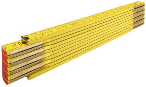 112438 Wooden Folding Ruler 2m