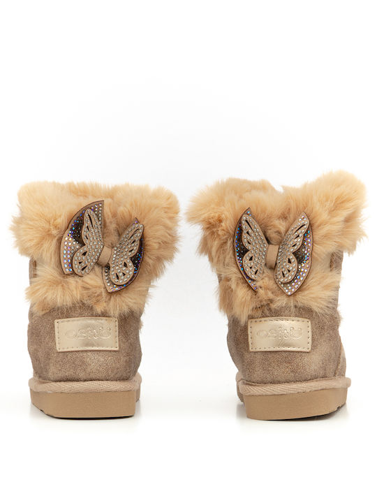 Girl's fur booties Conguitos MIS14095 TAOOPE BOOTAKI