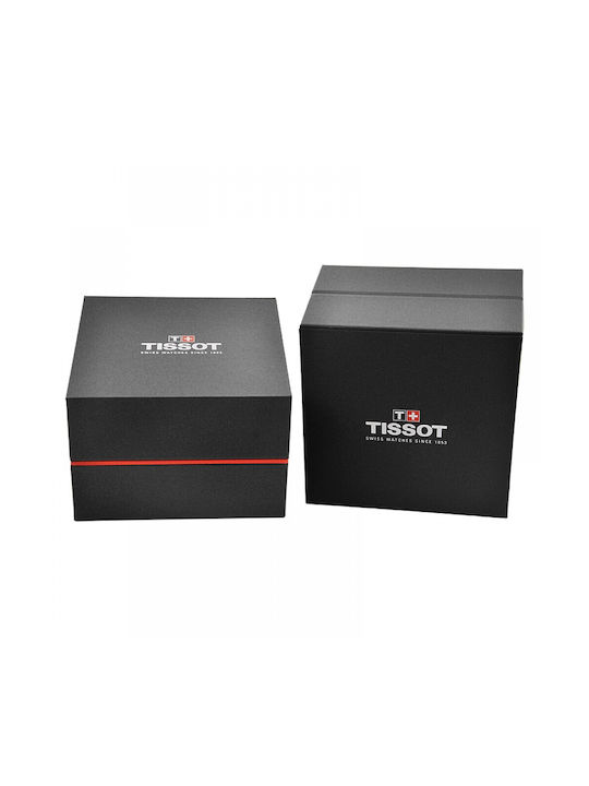 Tissot T-Sport Ρολόι Χρονογράφος Μπαταρίας με Καφέ Δερμάτινο Λουράκι