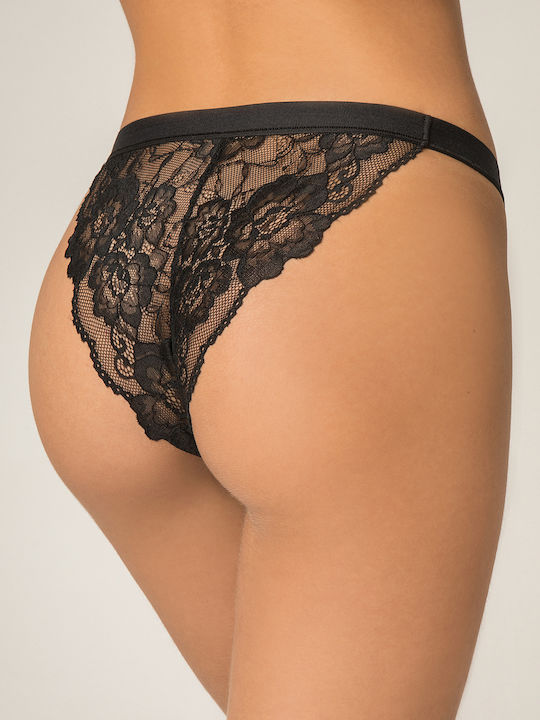 Milena by Paris Women's Brazil with Lace Black