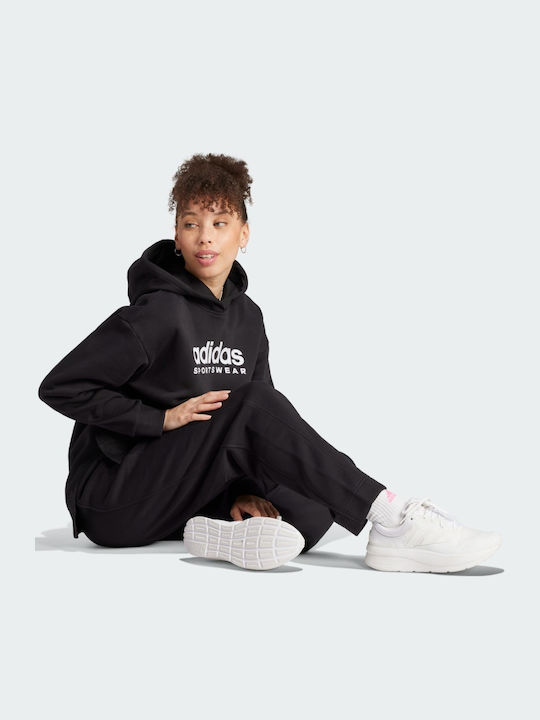 Damen Jogginghosen Fleece Schwarz