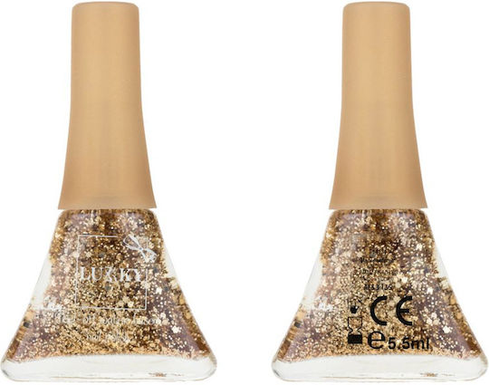 Lukky Cosmetics Toys Confetti Series Gold Glitter Kinder-Nagellack Gold