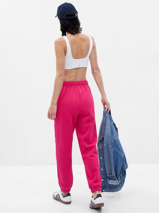 GAP Rise Women's Jogger Sweatpants Pink