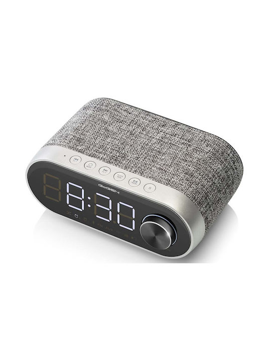 GoGEN Tabletop Digital Clock with Alarm & Radio Gray