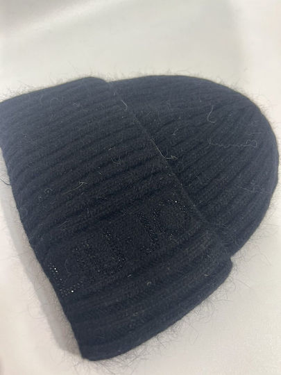 Knitted Beanie Cap Black