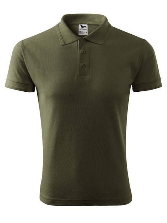 Malfini Ανδρικό Διαφημιστικό T-shirt Κοντομάνικο σε Καφέ Χρώμα
