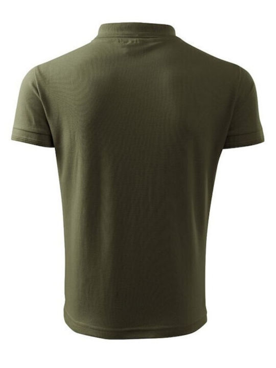 Malfini Ανδρικό Διαφημιστικό T-shirt Κοντομάνικο σε Καφέ Χρώμα