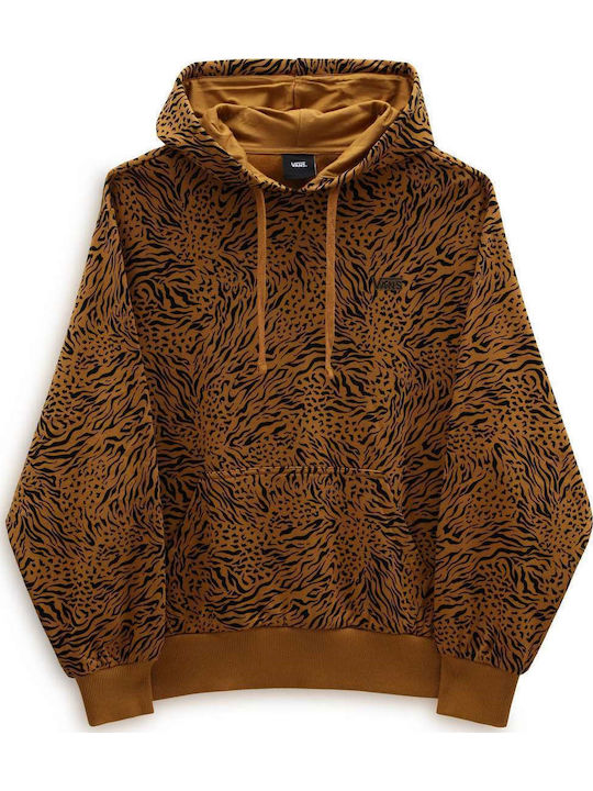 Damen Sweatshirt Kapuzen Braun