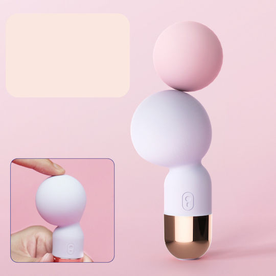 Sweet Pop Mini Δονητής Μασάζ 8.5cm Λευκός