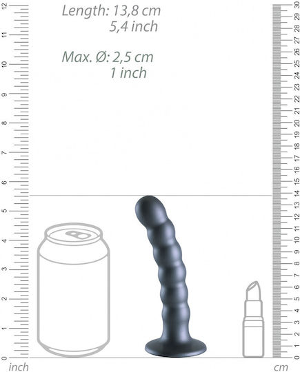 Shots Realistisches Dildo mit Hoden und Saugnapf Gray 13cm