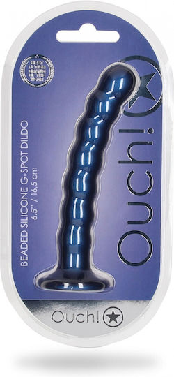Shots Dildo realist cu Scrotum Albastru 16.5cm