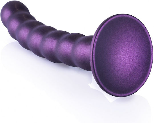 Shots Ρεαλιστικό Dildo με Όρχεις και Βεντούζα Μωβ 17cm