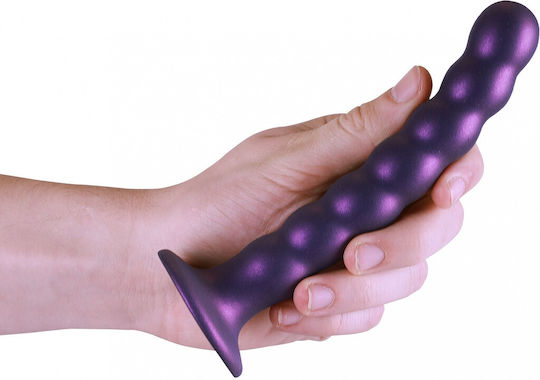 Shots Ρεαλιστικό Dildo με Όρχεις και Βεντούζα Μωβ 17cm