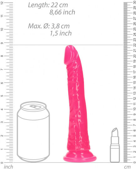 Shots Realistisches Dildo mit Hoden und Saugnapf Rosa 20cm