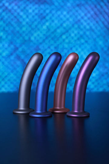 Shots Ρεαλιστικό Dildo με Όρχεις και Βεντούζα Μπλε 14.5cm