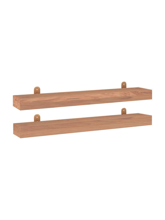 Shelves Wall Beige 2pcs 90x15x6cm